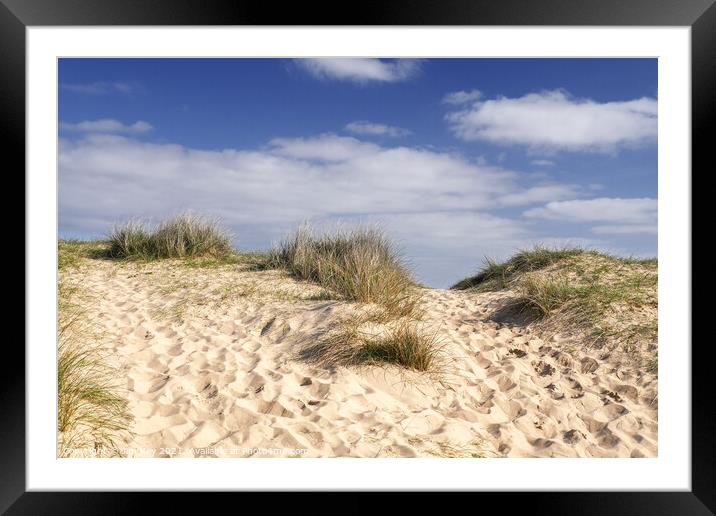 Walberswick Beach Sand Dunes Framed Mounted Print by Jim Key