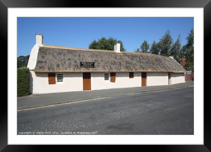 Burns Cottage, Alloway Framed Mounted Print by Alister Firth Photography