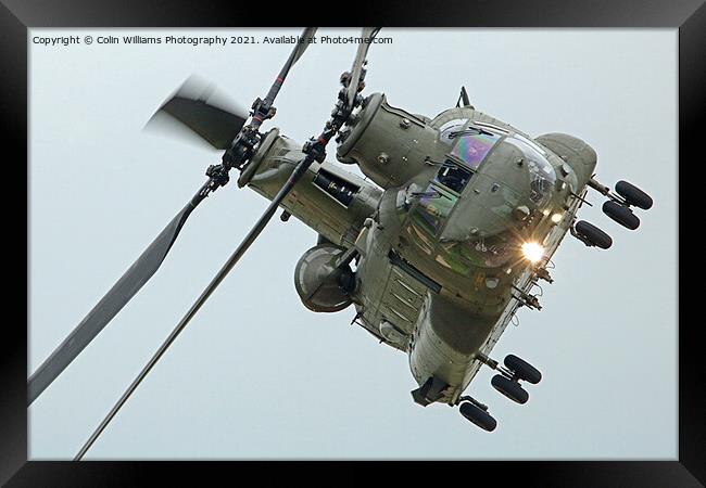 Chinook at RIAT 2016 Framed Print by Colin Williams Photography