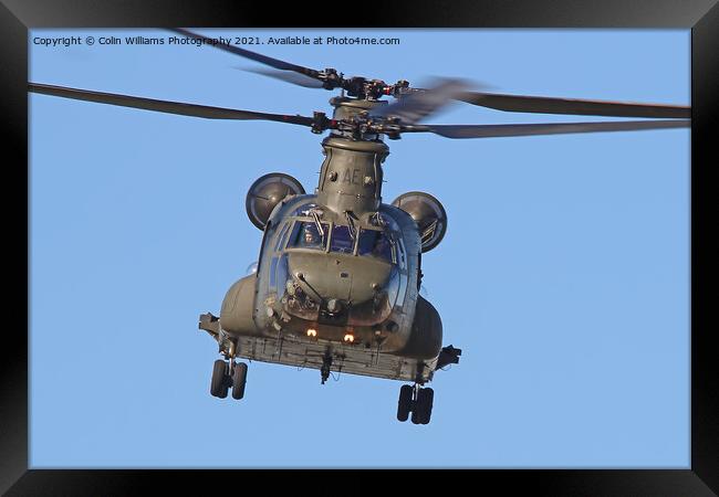 Chinook at RIAT 2016 2 Framed Print by Colin Williams Photography