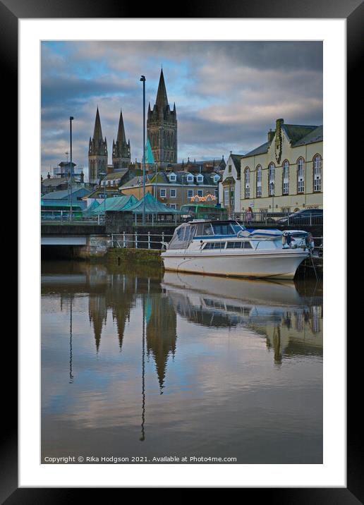 Truro Cathedral Landscape, Cornwall, England Framed Mounted Print by Rika Hodgson