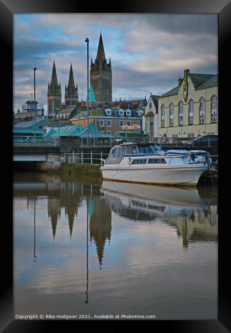 Truro Cathedral Landscape, Cornwall, England Framed Print by Rika Hodgson