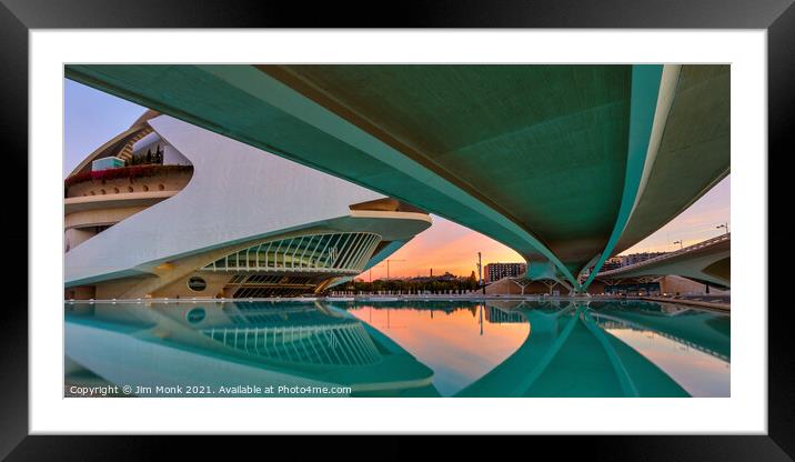 Below the Monteolivete Bridge, Valencia Framed Mounted Print by Jim Monk