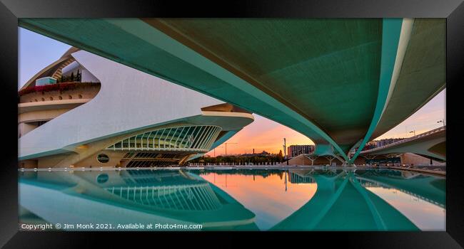 Below the Monteolivete Bridge, Valencia Framed Print by Jim Monk