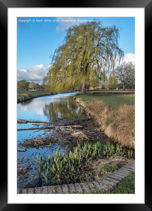 Still waters Framed Mounted Print by Kevin White