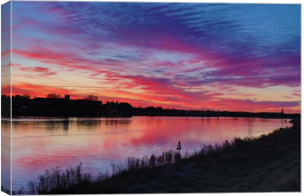 Sky cloud sunset  Canvas Print by Sam Owen