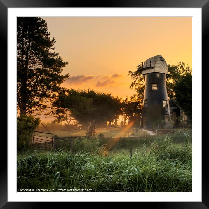 The Old Mill, Norfolk Broads Framed Mounted Print by Jim Monk