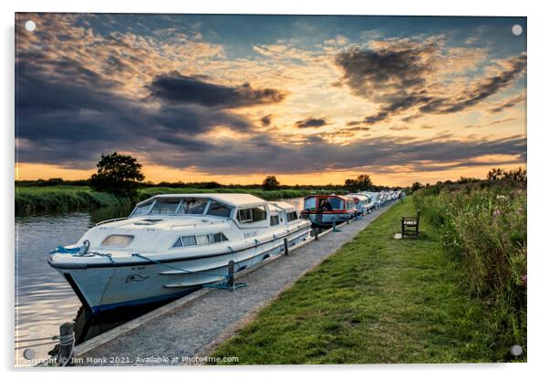 River Bure - Norfolk Broads Acrylic by Jim Monk