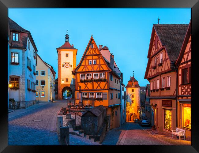 ROTHENBURG 01 Framed Print by Tom Uhlenberg