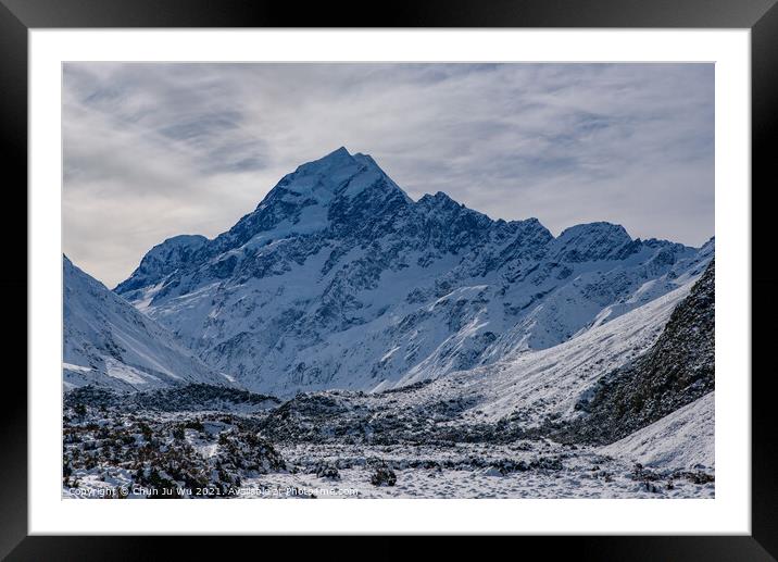 Mount Cook at Mount Cook National Park, New Zealand Framed Mounted Print by Chun Ju Wu