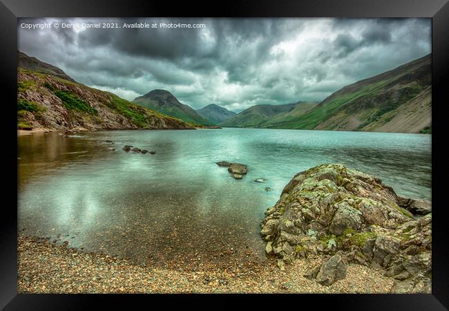 cloudy day at Wastwater in the Lake District #4 Framed Print by Derek Daniel