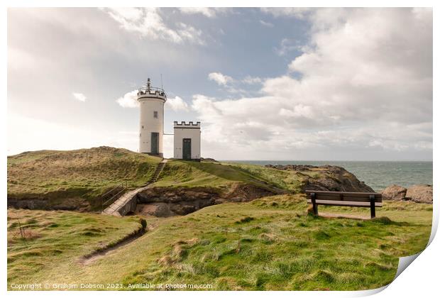 Elie Lighthouse, Scotland Print by Graham Dobson