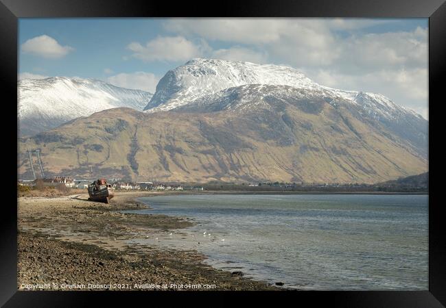 The Corpach Wreck, Fort William, Scotland Framed Print by Graham Dobson