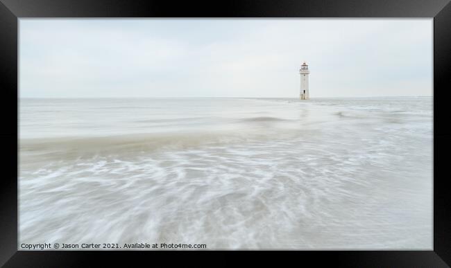 New Brighton Lighthouse Framed Print by Jason Carter