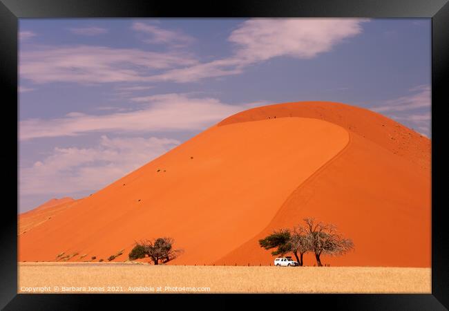 Dune 45 Sossusvlei Namib Desert Namibia Africa Framed Print by Barbara Jones