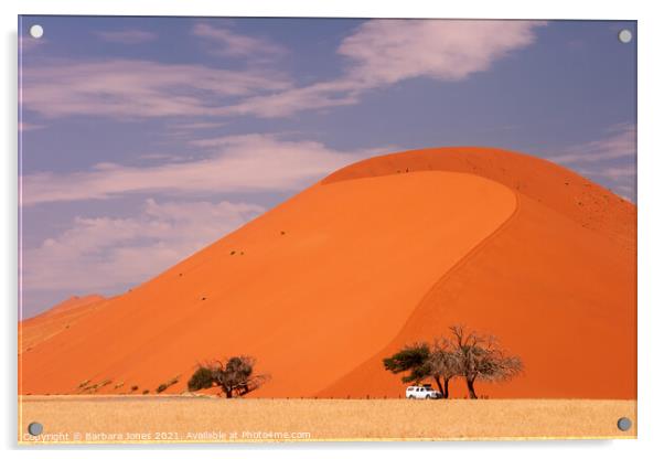 Dune 45 Sossusvlei Namib Desert Namibia Africa Acrylic by Barbara Jones