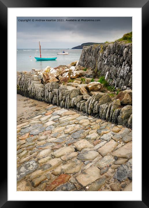 Newport harbour, Pembrokeshire, Wales Framed Mounted Print by Andrew Kearton