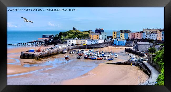The imposing Tenby Harbour Framed Print by Frank Irwin