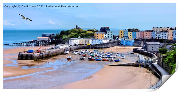 The imposing Tenby Harbour Print by Frank Irwin