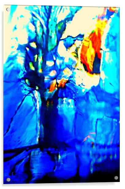 Abstract tree Acrylic by Stephanie Moore