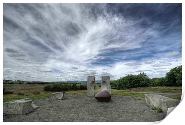 Penallta Park, Caerphilly Print by Steve Purnell