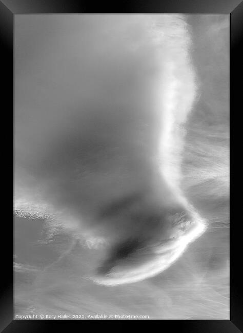 Monochrome hammer cloud Framed Print by Rory Hailes