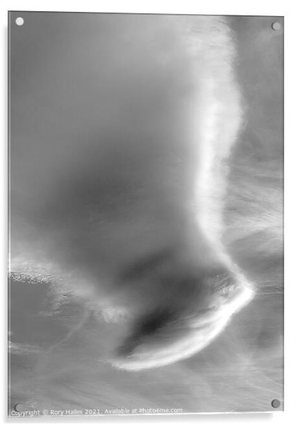 Monochrome hammer cloud Acrylic by Rory Hailes