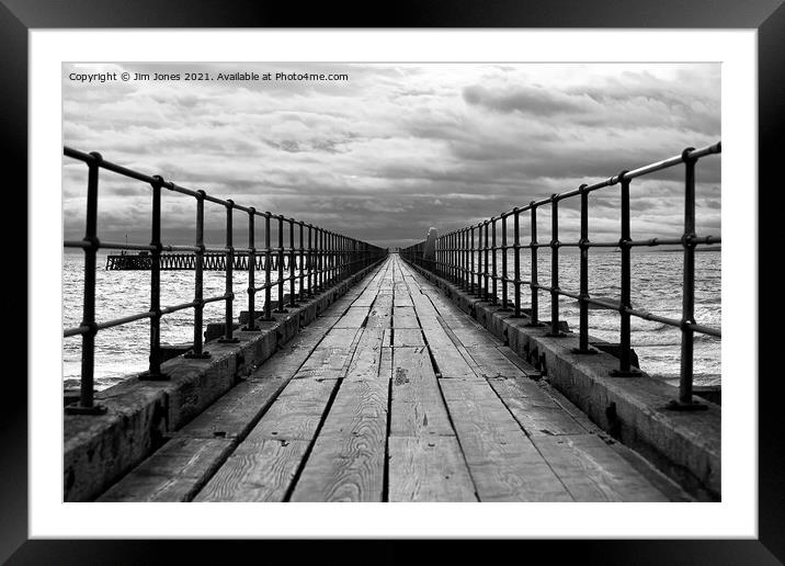 To Infinity and Beyond in Monochrome Framed Mounted Print by Jim Jones