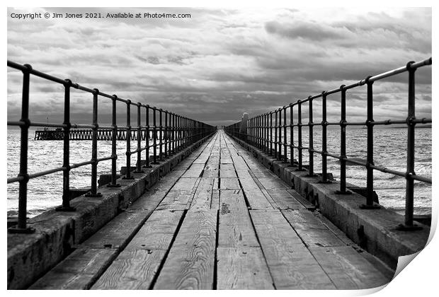 To Infinity and Beyond in Monochrome Print by Jim Jones