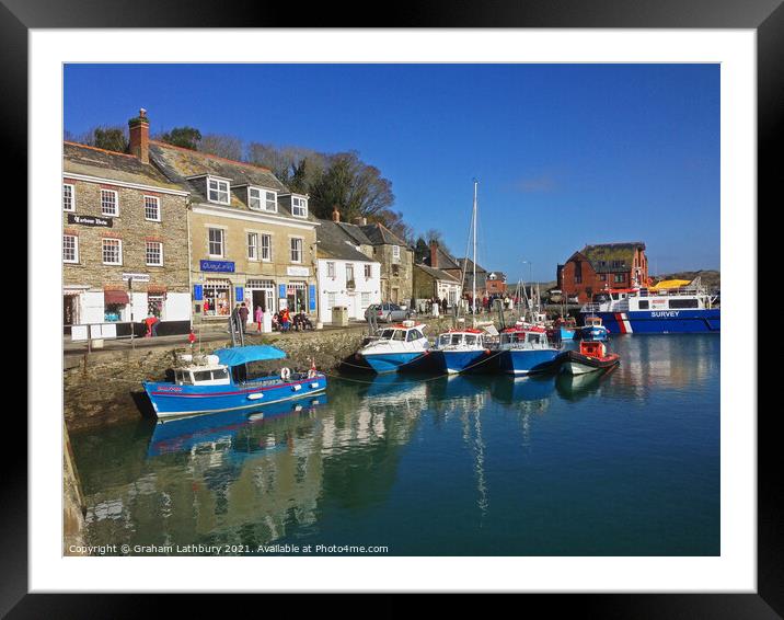 Padstow, North Cornwall Framed Mounted Print by Graham Lathbury