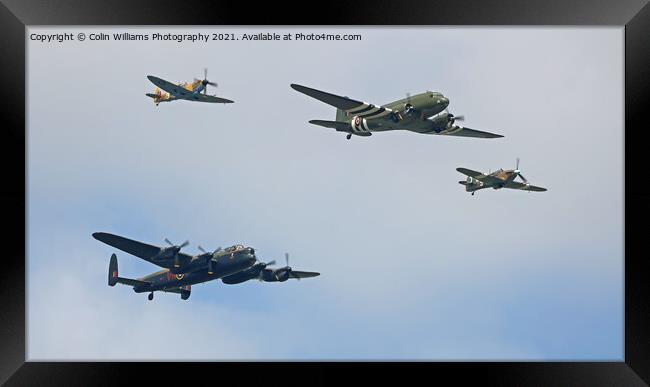 The Battle Of Britain Memorial Flight At Cosford Airshow 2018 Framed Print by Colin Williams Photography