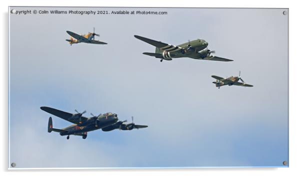 The Battle Of Britain Memorial Flight At Cosford Airshow 2018 Acrylic by Colin Williams Photography