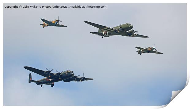 The Battle Of Britain Memorial Flight At Cosford Airshow 2018 Print by Colin Williams Photography