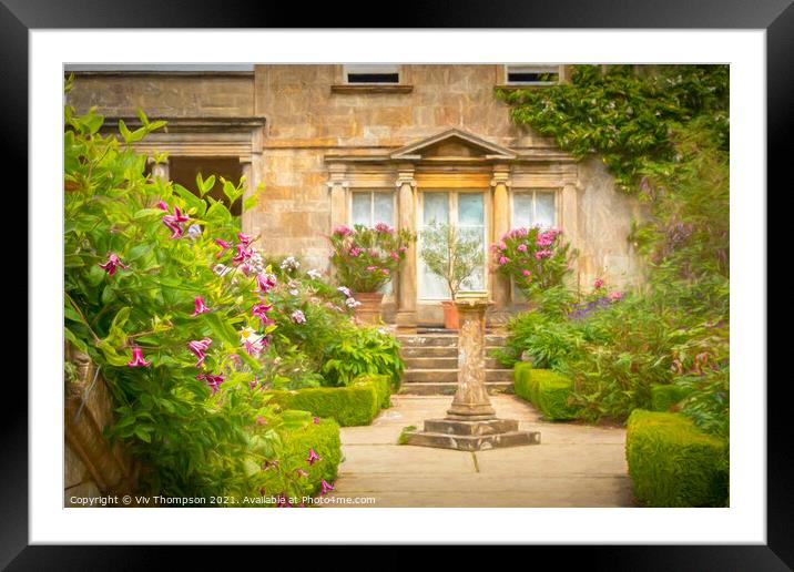 The English Country Garden  Framed Mounted Print by Viv Thompson