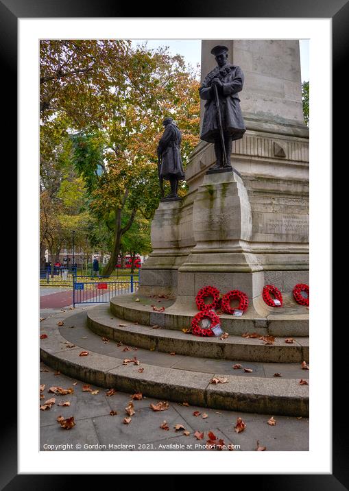 London and North Western Railway War Memorial  Framed Mounted Print by Gordon Maclaren