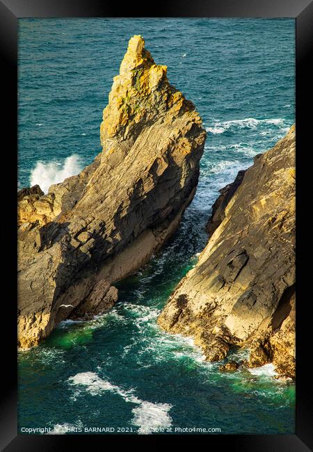 Seven Souls Rock Framed Print by CHRIS BARNARD