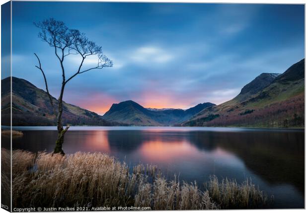 Buttermere, Lake District Canvas Print by Justin Foulkes