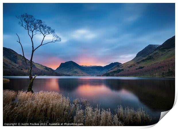 Buttermere, Lake District Print by Justin Foulkes