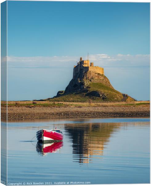 Lindisfarne Castle Northumberland Canvas Print by Rick Bowden