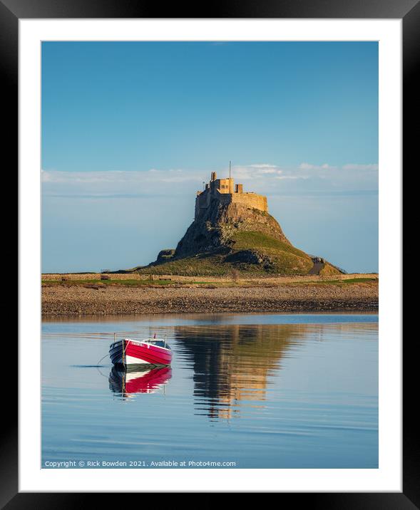 Lindisfarne Castle Northumberland Framed Mounted Print by Rick Bowden