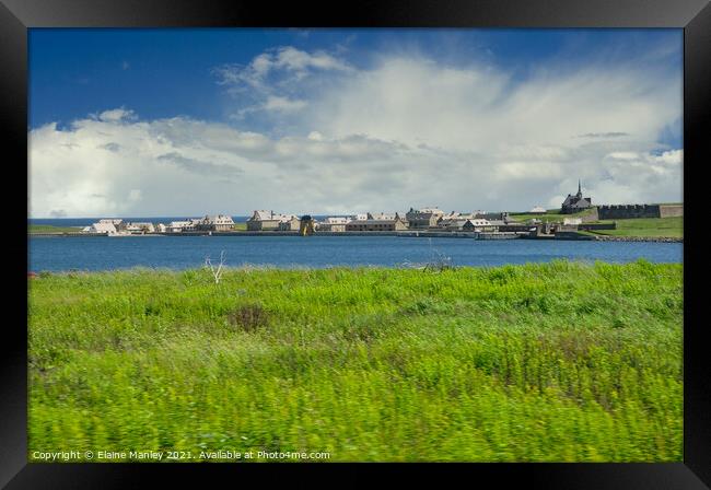  The Settlement of Fortress Louisbourg  Framed Print by Elaine Manley