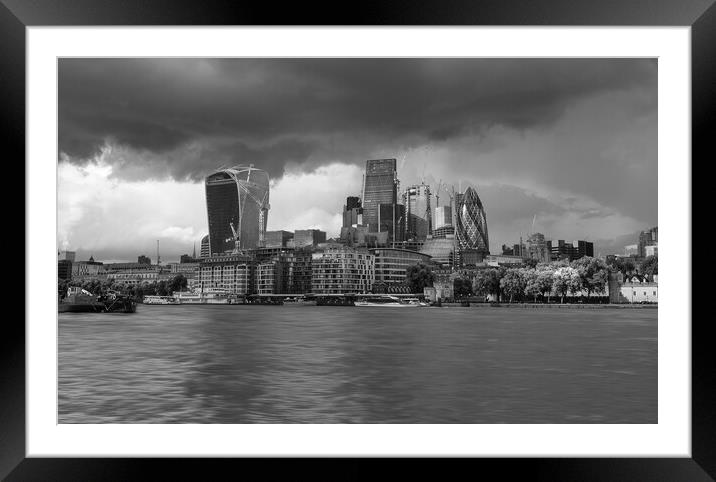 Dramatic Sky London Framed Mounted Print by Clive Eariss
