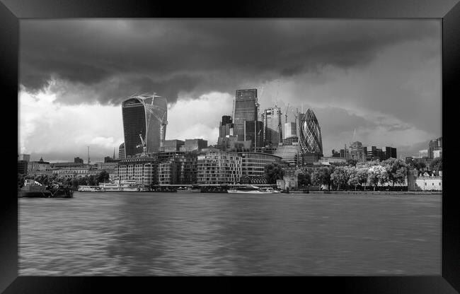 Dramatic Sky London Framed Print by Clive Eariss