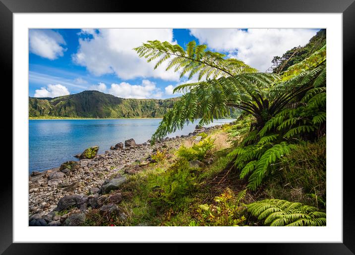 Mystical Beauty of Lagoa do Fogo Framed Mounted Print by Kevin Snelling
