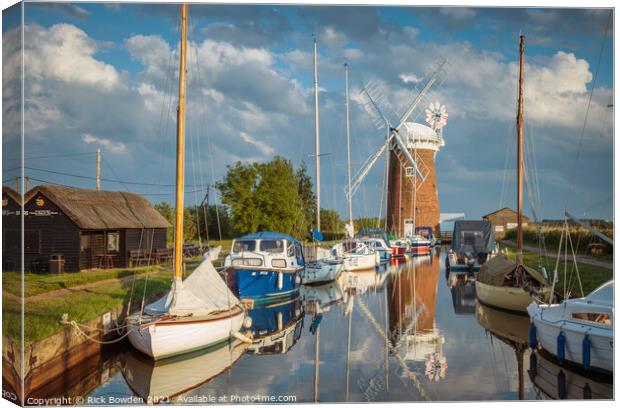 Horsey Mill Norfolk Canvas Print by Rick Bowden