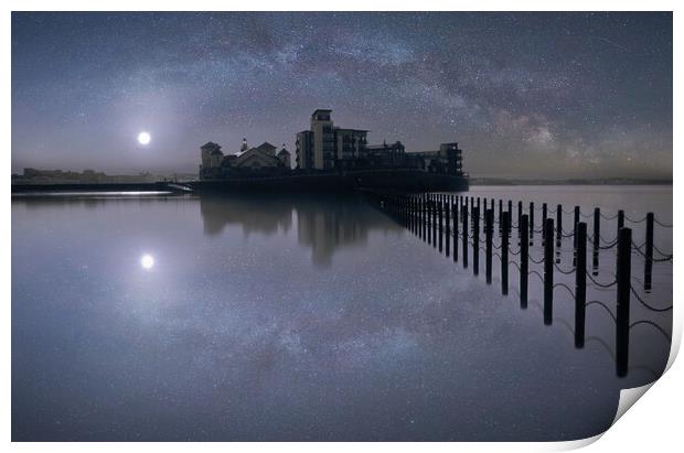 Knightstone Reflections of the Night Sky Print by David Neighbour