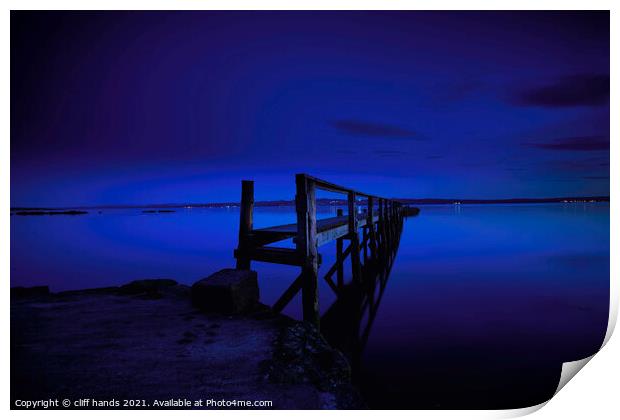 blue hour at culross fife Print by Scotland's Scenery
