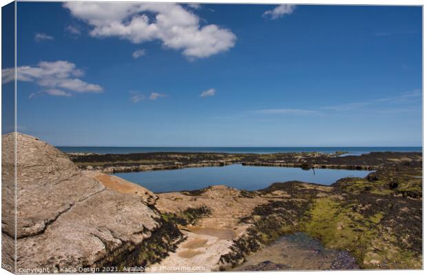 Tidal Pool St Andrews Canvas Print by Kasia Design