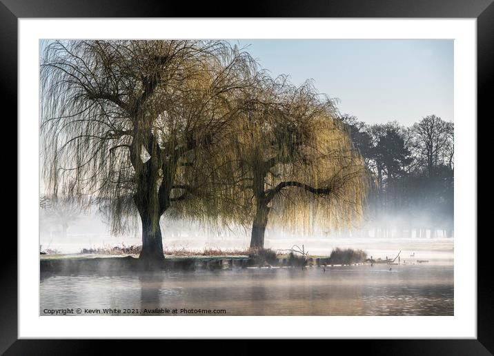 Another morning mist Framed Mounted Print by Kevin White