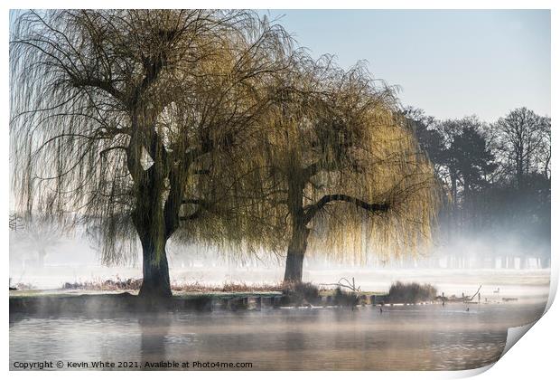 Another morning mist Print by Kevin White
